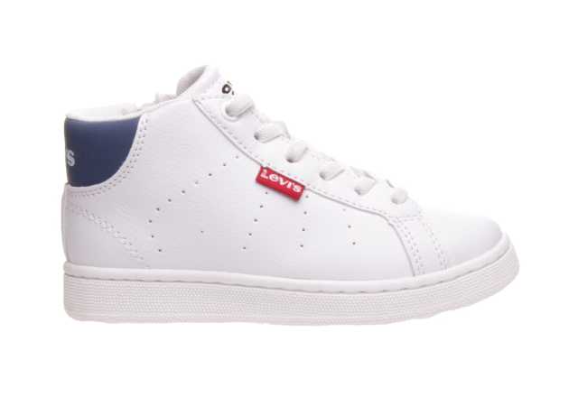 BOTA NIÑO LEVIS EN PIEL CON CORDON